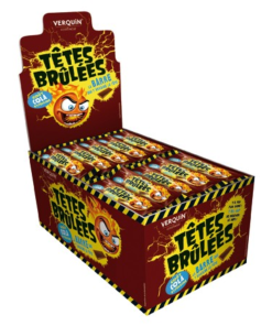 Display de 150 stick Têtes Brulées goût cola