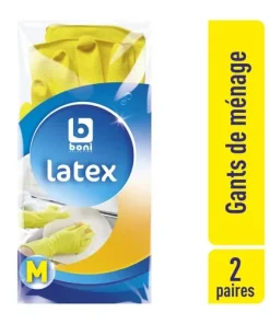 B gants ménage jaune M 2pc