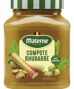 MATERNE compote de rhubarbe 375g