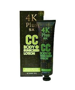 4K Plus 5X CC Body Sunscreen Lotion SPF50 150 g Green